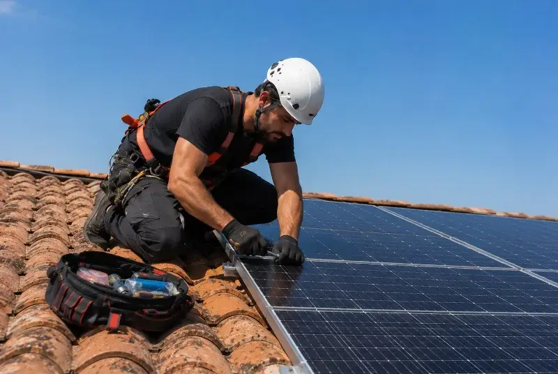 Maintenance et monitoring de panneaux solaires au Fraysse