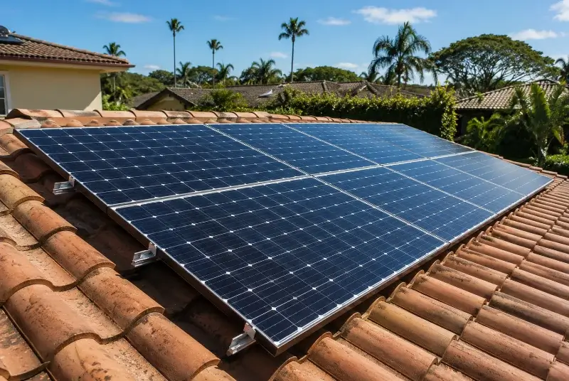 Installation de panneaux solaires au Fraysse